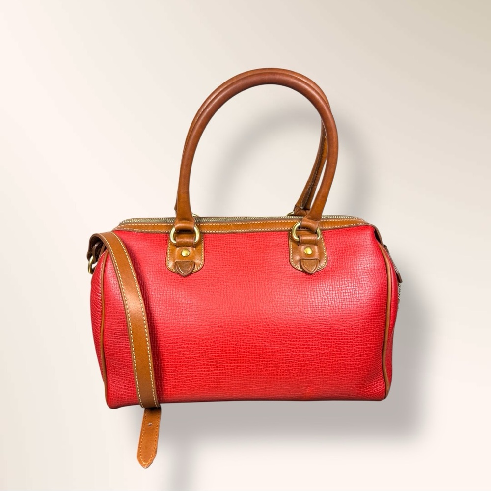 COACH Vintage Dakota Fargo Top Handle Red Leather Satchel, style 4203,